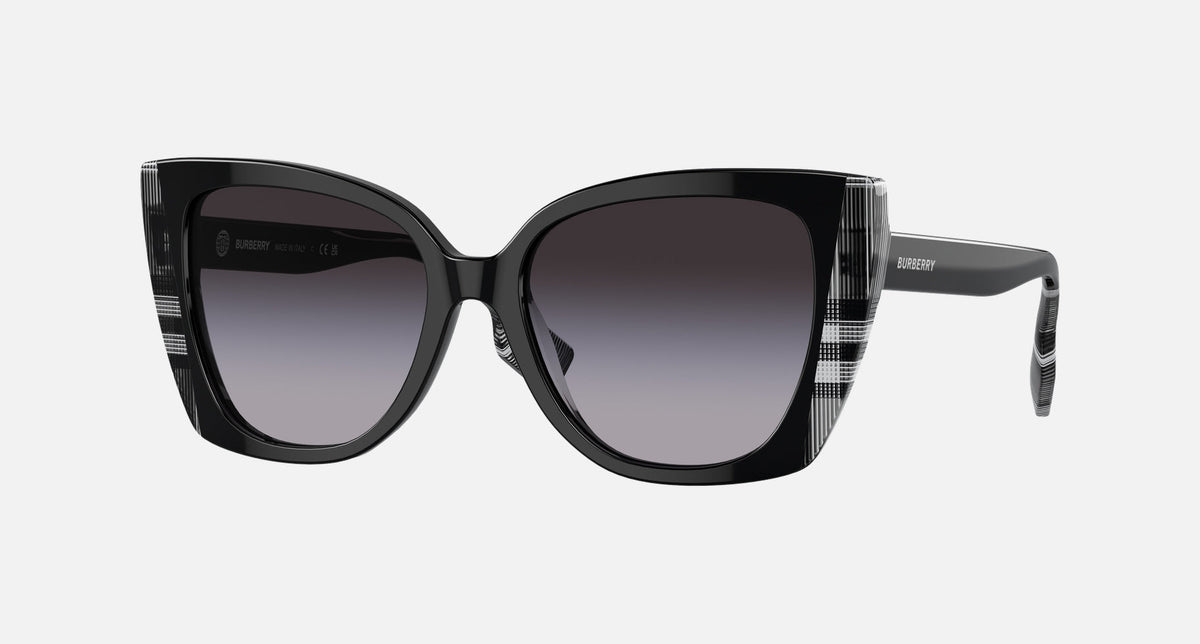 0BE4393 / Black/Check White/Grey Gradient(40518G) / 54-17-140
