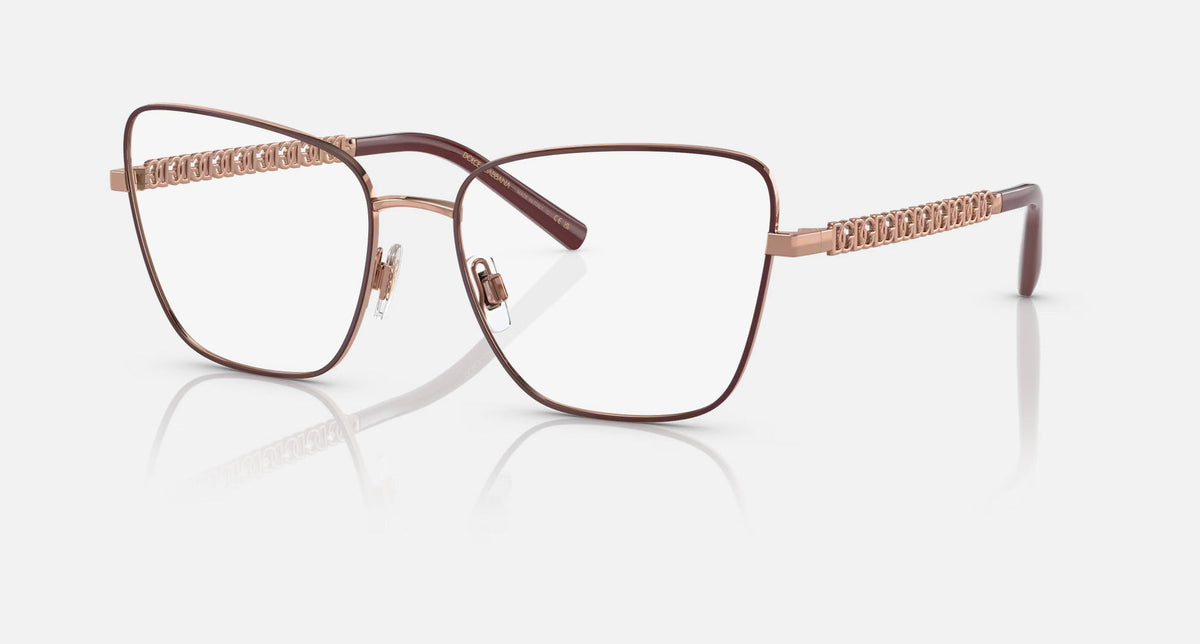 0DG1346 / Pink gold/matte bordeaux(1333) / 55-17-140