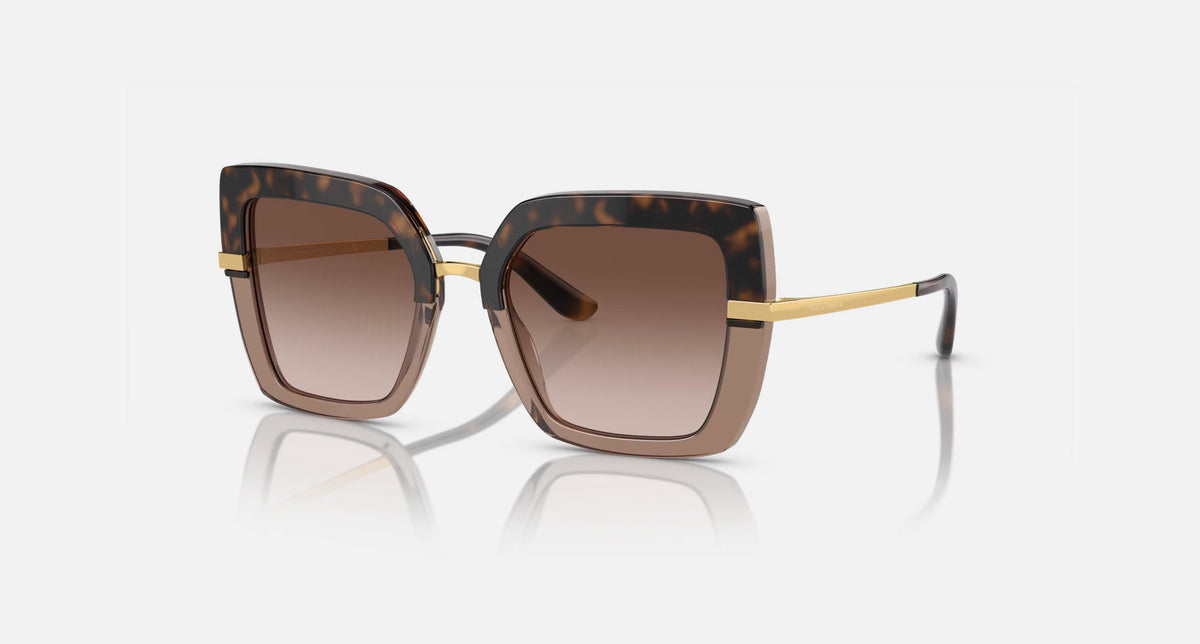 0DG4373 / Havana on transparent brown/Brown Gradient Dark Brown(325613) / 52-21-140
