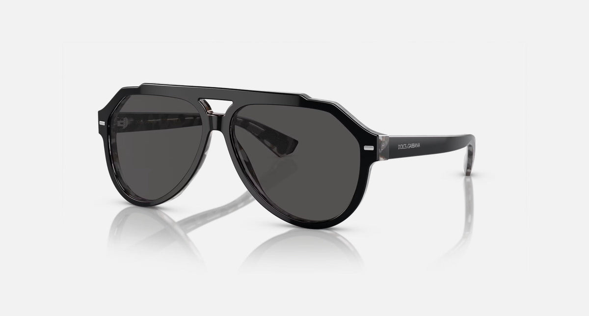 0DG4452 / Black on gray havana/Dark Grey(340387) / 60-13-145