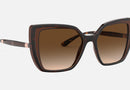 0DG6138 / Havana on transparent brown/Brown Gradient Dark Brown(318513) / 55-18-145