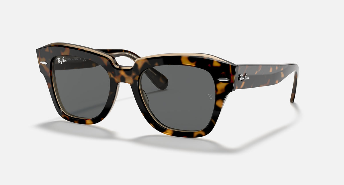 RB2186 / Polished Havana On Transparent Brown/Dark Grey(1292B1) / 49-20-145