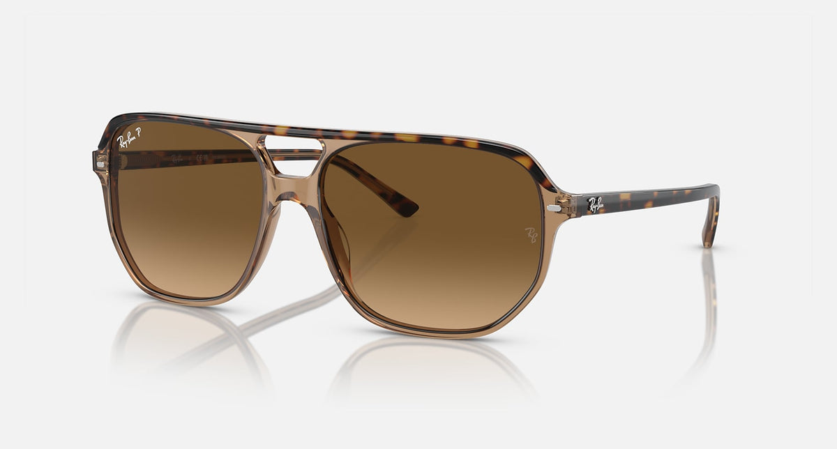 RB2205 / Polished Havana On Transparent Brown/Brown Polarized(1292M2) / 60-16-145