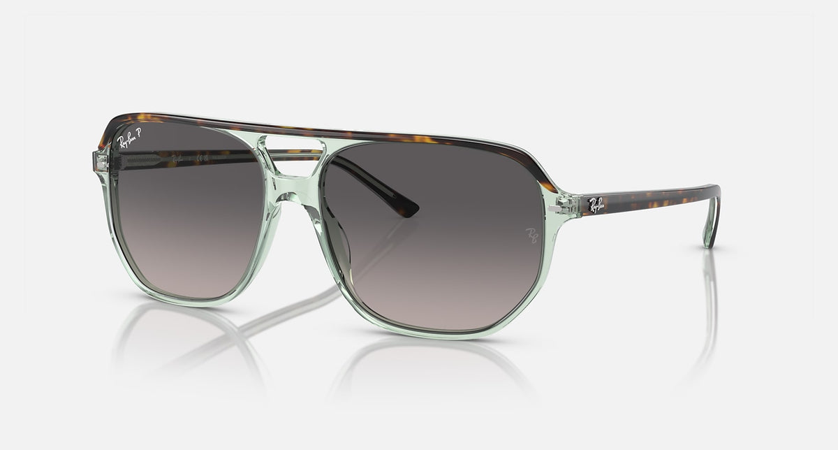RB2205 / Polished Havana On Transparent Green/Grey Polarized(1376M3) / 57-16-145