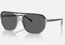 RB2205 / Polished Dark Grey On Transparent Grey/Dark Grey(1396B1) / 60-16-145