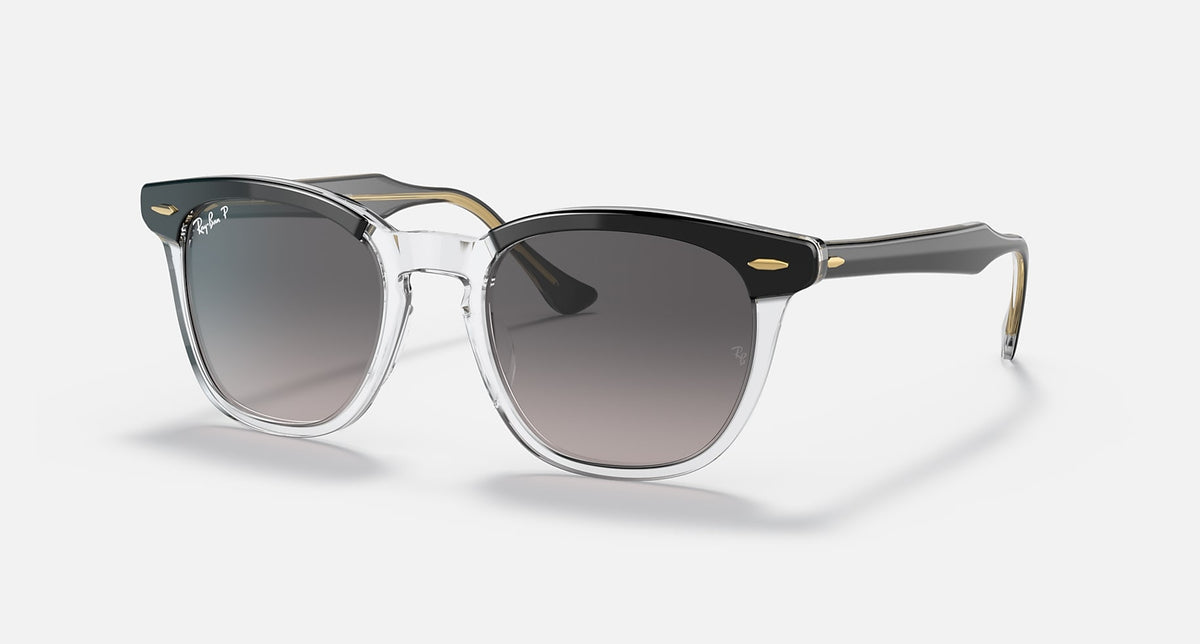RB2298 / Polished Black On Transparent/Grey Gradient Polarized(1294M3) / 50-21-145