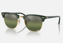 RB3016 / Polished Green On Gold/Silver Green Polarized+(1368G4) / 55-21-150