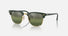 RB3016 / Polished Green On Gold/Silver Green Polarized+(1368G4) / 55-21-150