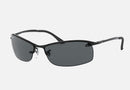 RB3183 / Polished Black/Dark Grey Polarized(002/81) / 63-15-125