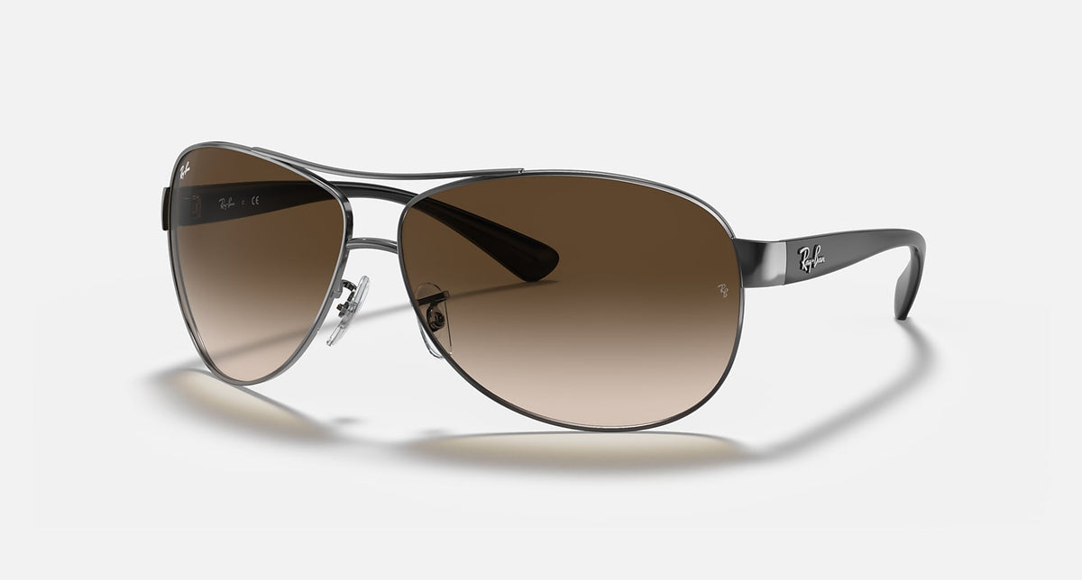 RB3386 / Polished Gunmetal/Brown Gradient(004/13) / 63-13-130