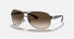 RB3386 / Polished Gunmetal/Brown Gradient(004/13) / 63-13-130