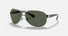 RB3386 / Polished Gunmetal/Dark Green(004/71) / 63-13-130