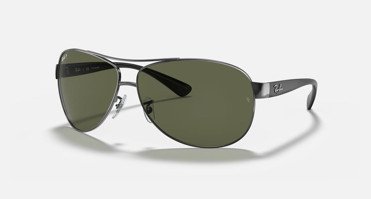 RB3386 / Polished Gunmetal/G-15 Green Polarized(004/9A) / 63-13-130