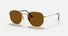 RB3548N / Polished Arista Gold/Brown Polarized(001/57) / 51-21-145