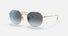 RB3565 / Polished Arista Gold/Blue Gradient(001/86) / 51-20-145