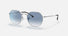 RB3565 / Polished Silver/Blue Gradient(003/3F) / 51-20-145
