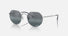RB3565 / Polished Silver/Dark Blue Polarized+(9242/G6) / 53-20-145