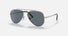 RB3625 / Polished Silver/Blue(003/R5) / 58-14-135