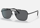 RB3636 / Polished Black/Dark Grey(002/B1) / 58-15-140