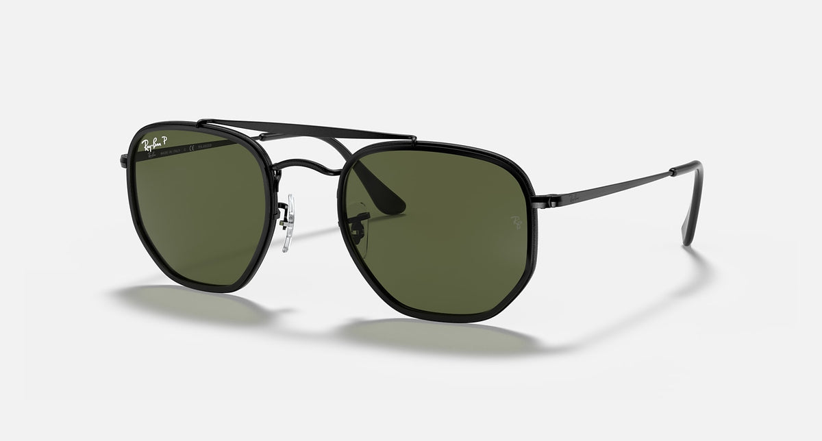 RB3648M / Polished Black/Green Polarized(002/58) / 52-23-145