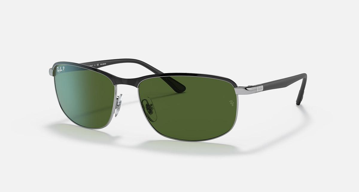 RB3671CH / Polished Black/Green Polarized+(9144/P1) / 60-16-140