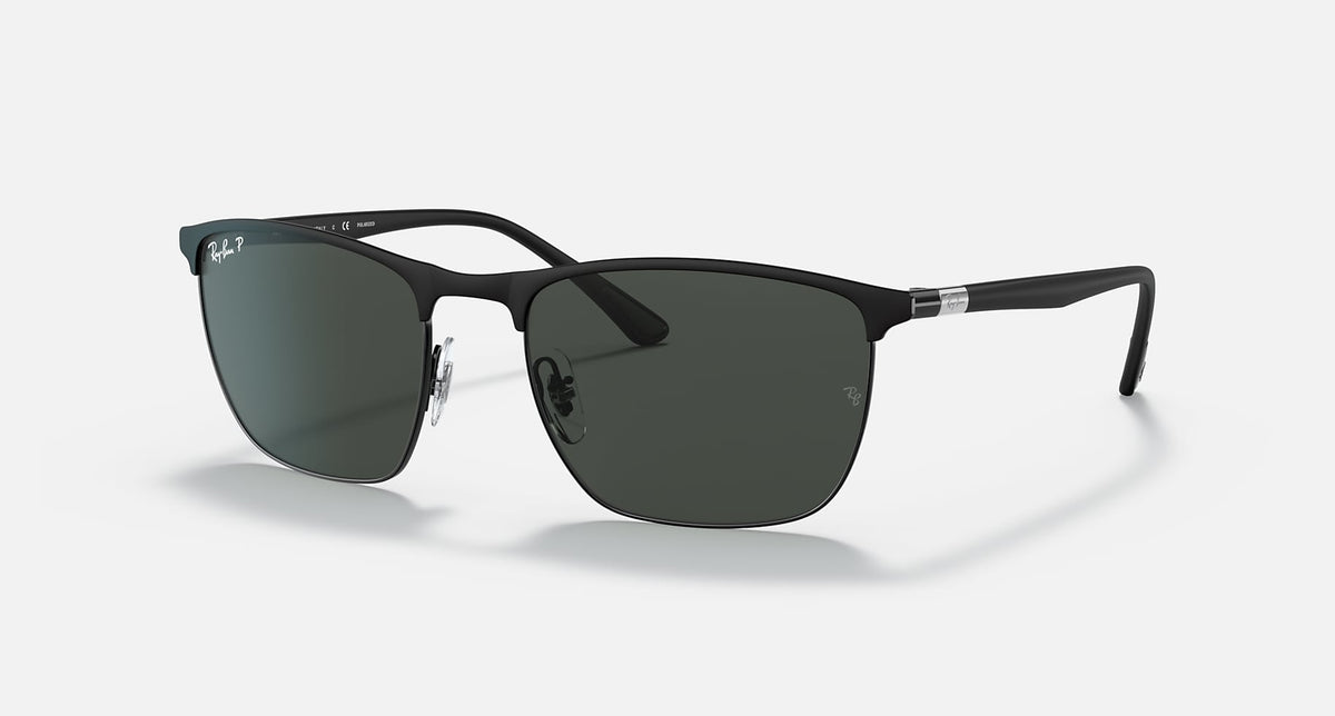 RB3686 / Matte Black/Dark Grey Polarized+(186/K8) / 57-19-140