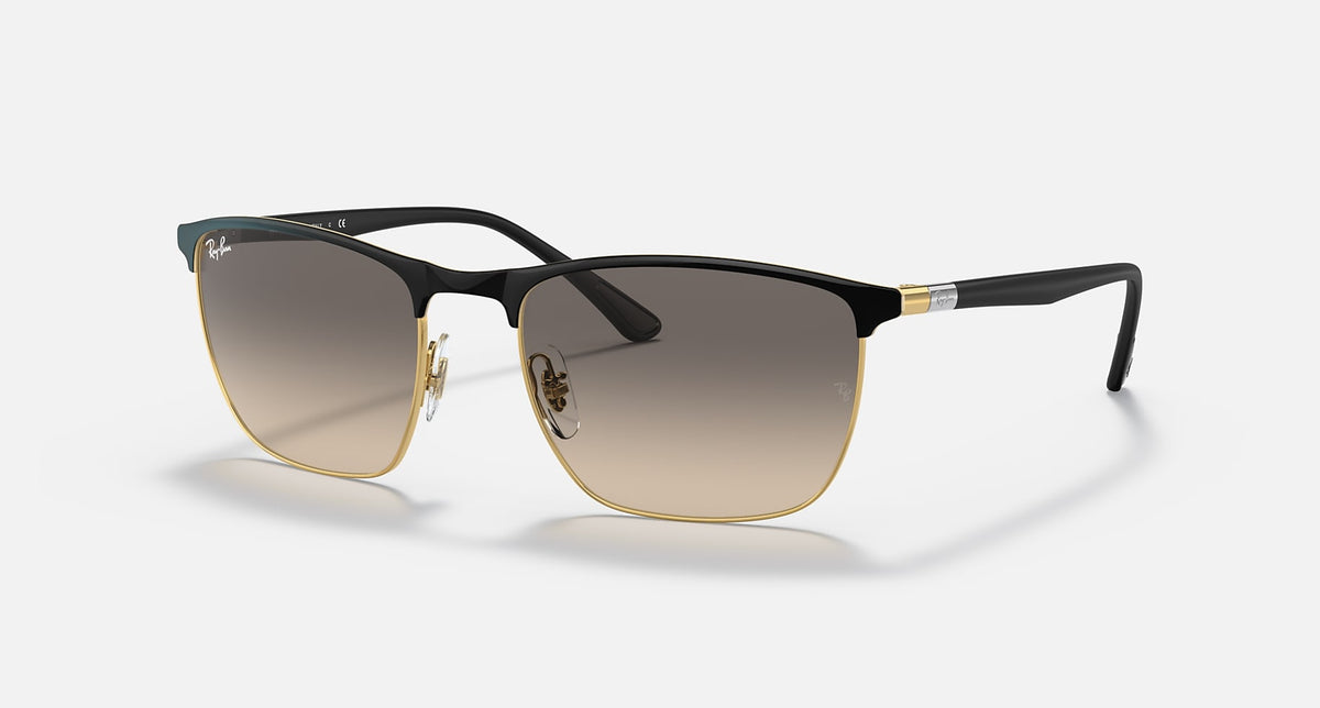 RB3686 / Black On Gold/Clear Grey Gradient(187/32) / 57-19-140