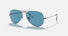 RB3689 / Polished Gunmetal/Blue Polarized+(004/S2) / 58-14-140