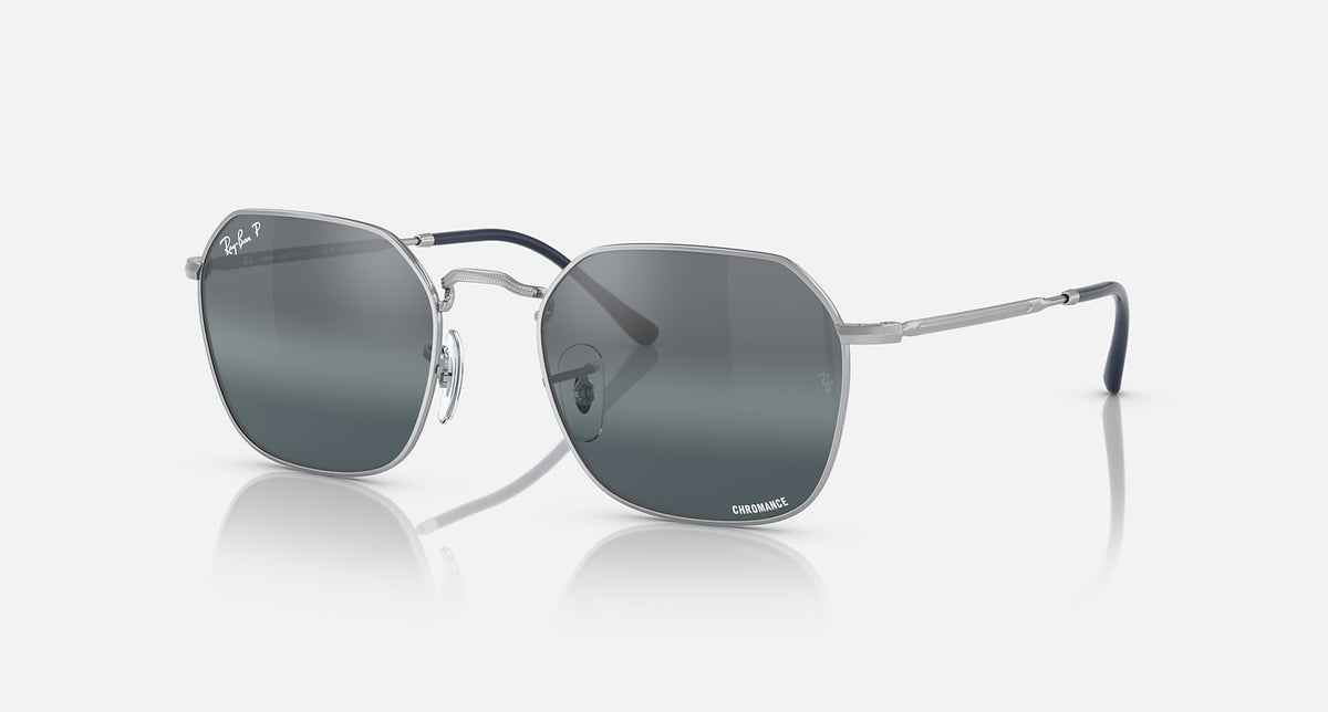 RB3694 / Polished Silver/Silver-Blue Polarized+(9242/G6) / 53-20-145