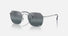 RB3694 / Polished Silver/Silver-Blue Polarized+(9242/G6) / 53-20-145