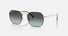 RB3694 / Polished Black On Arista/Blue Vintage Gradient Black(9271/GK) / 53-20-145