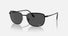 RB3705 / Polished Black/Dark Grey Polarized+(002/K8) / 57-19-145
