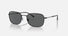 RB3706 / Polished Black/Dark Grey(002/B1) / 57-20-145