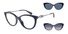0EA4213U-Emporio Armani / Shiny Blue/Shiny Gunmetal(51451W) / 53-17-140
