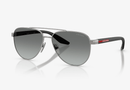 0PSA52S Prada® Sport Sunglass / Silver/Grey(18X80I) / 58-14-145