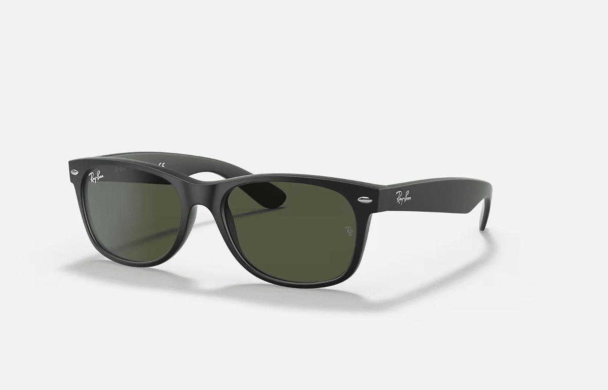 0RB2132 Ray-Ban® / Matte Black/G-15 Green(622) / 55-18-145