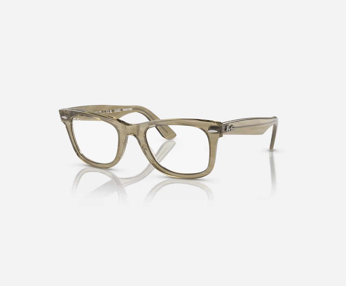 0RB2140 Ray-Ban® / Polished Photo Striped Grey/Clear/Blue(1387GG) / 50-22-150