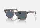 0RB2140 Ray-Ban® / Polished Grey On Transparent/Blue(1355R5) / 50-22-150
