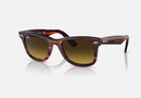 0RB2140F Ray-Ban® / Stripped Red/Gradient Brown(136285) / 52-22-150