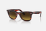 0RB2140F Ray-Ban® / Stripped Red/Gradient Brown(136285) / 52-22-150