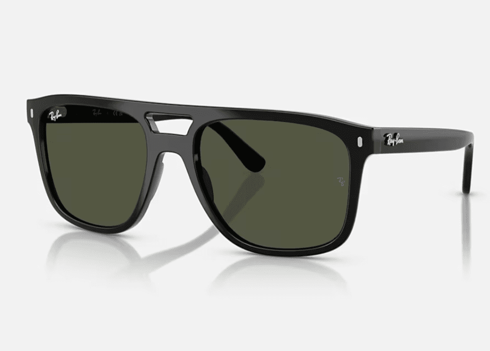 0RB2213-Ray-Ban® / Polished Black B-15 Green(901/31) / 55-20-145