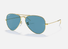 0RB3025 Ray-Ban® / Polished Gold/Blue Polarized+(9196S2) / 62-14-140