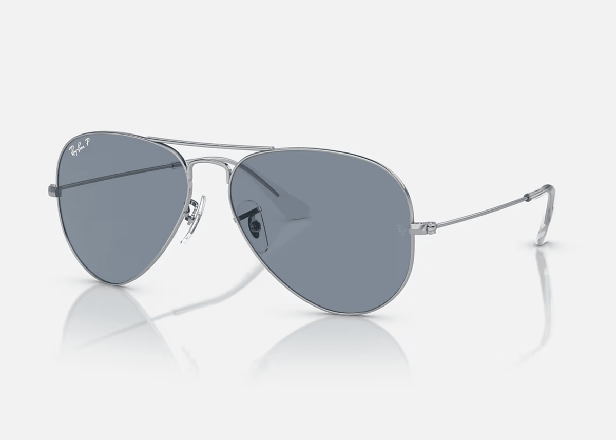 0RB3025 Ray-Ban® / Polished Silver/Blue Polarized(003/02) / 58-14-135