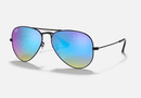 0RB3025 Ray-Ban® / Polished Black/Blue Flash Gradient - Mirror(002/4O) / 58-14-135
