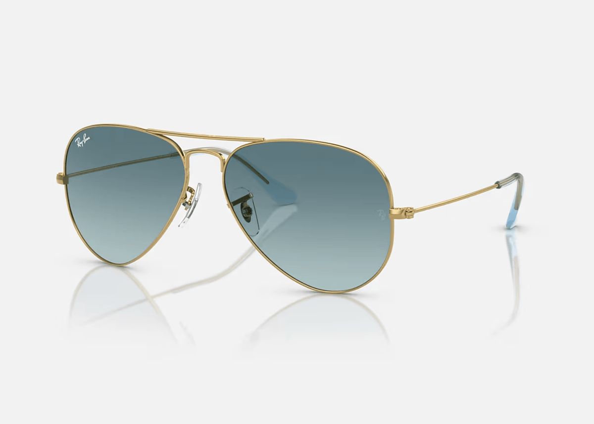 0RB3025 Ray-Ban® / Polished Gold/Gradient Blue (001/3M) / 58-14-135