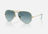 0RB3025 Ray-Ban® / Polished Gold/Gradient Blue (001/3M) / 58-14-135