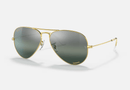 0RB3025 Ray-Ban® / Polished Gold/Silver/Blue Polarized+Chromance(9196G6) / 58-14-135
