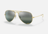 0RB3025 Ray-Ban® / Polished Gold/Silver/Blue Polarized+Chromance(9196G6) / 58-14-135