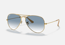 0RB3025 Ray-Ban® / Polished Gold/Light Blue Gradient Light(001/3F) / 58-14-135