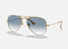 0RB3025 Ray-Ban® / Polished Gold/Light Blue Gradient Light(001/3F) / 58-14-135